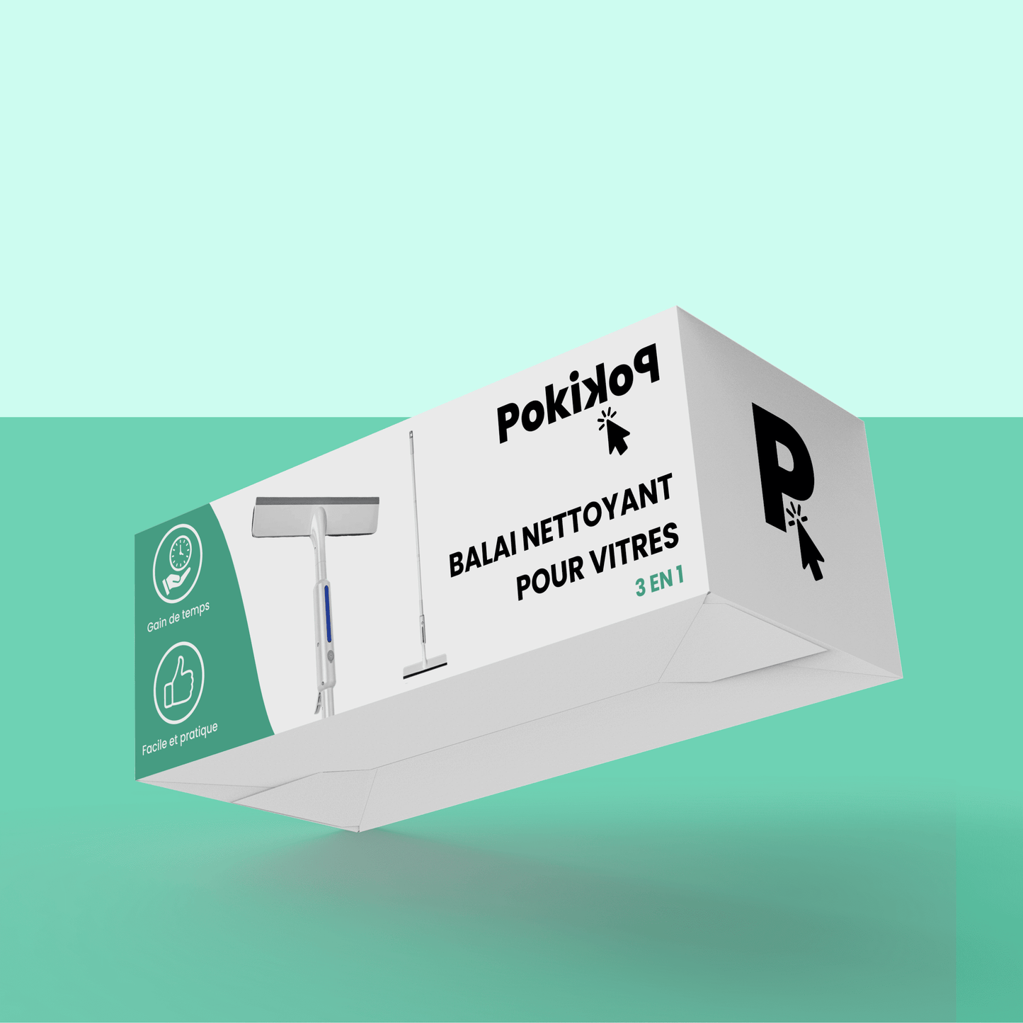 Balai Nettoyant 3 en 1 pour Vitres
