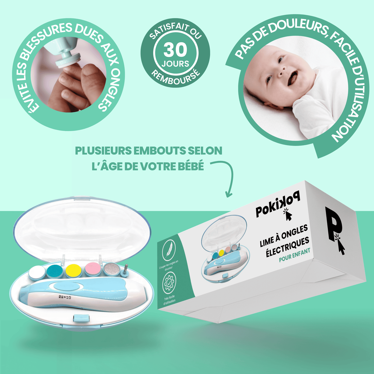 Lime à Ongles Électrique pour Bébé – Pokikop®